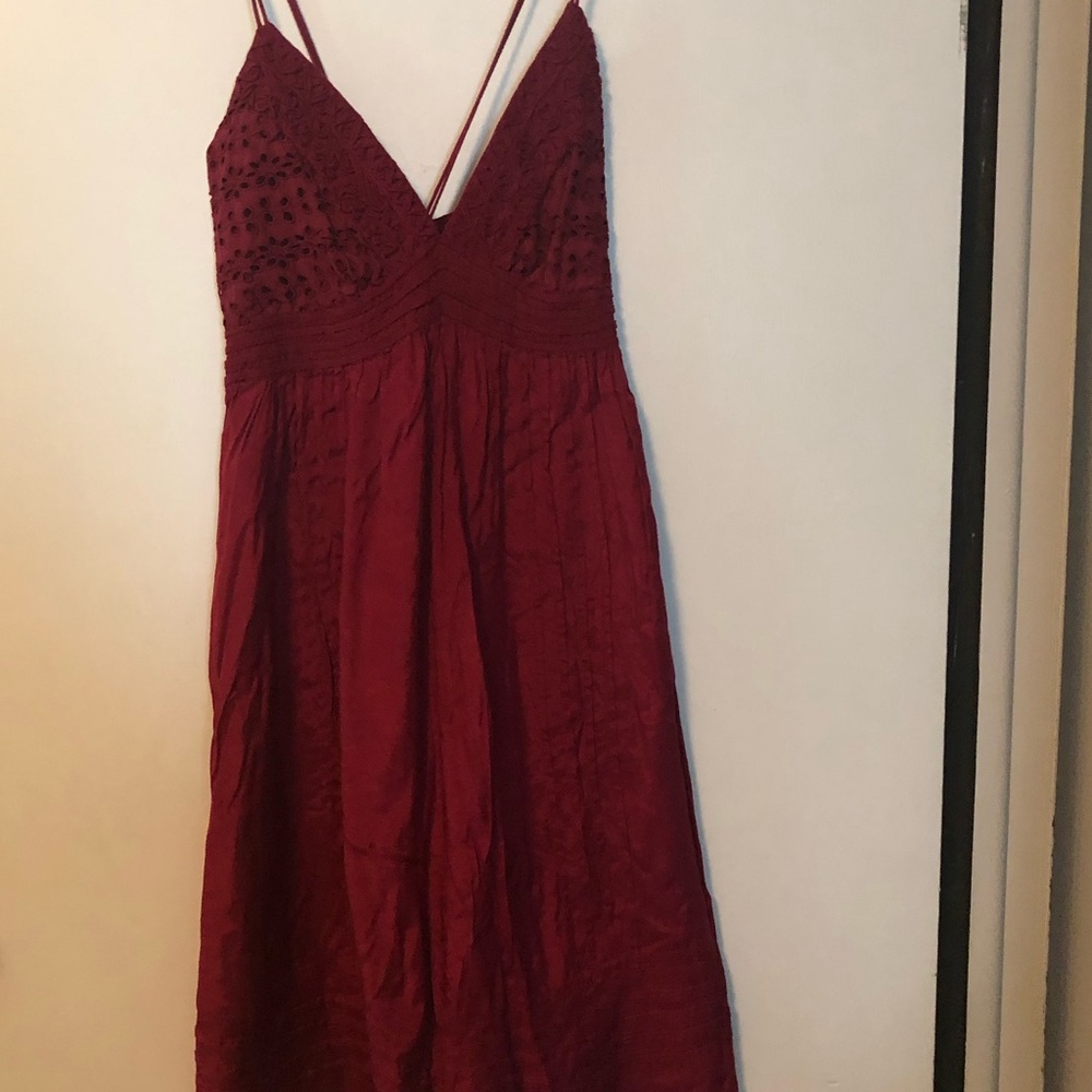 Burgundy Sundress Charlotte Russe